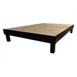 Base De Cama Salcido Muebles Mt7000 Color Chocolate
