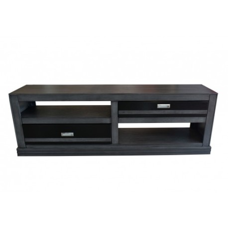 Centro De Entretenimiento Porta T.v. Muebles Chideli Quebec Color Gris