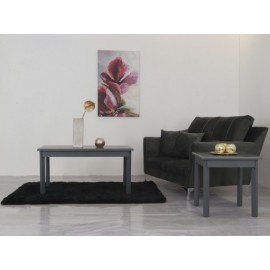 Juego De Mesa De Centro 2 Piezas Fdmo Aruba Color Gris
