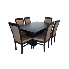 Wenses Paulet Chocolate Comedor  6 Sillas