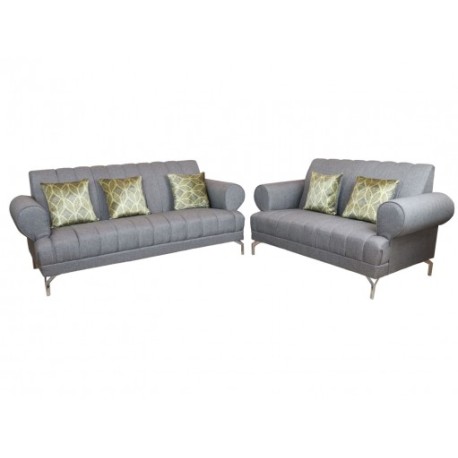 Sala Con Cojin Famalt Malta Louis Color Silver