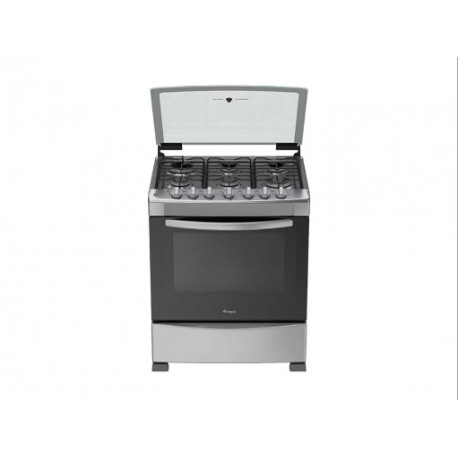 Whirlpool Wf7419 D Plata Estufa 6 Quemadores  30"