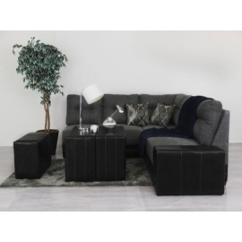 Sala Con Mesa Lateral Sforniture Cosmos Color Gris